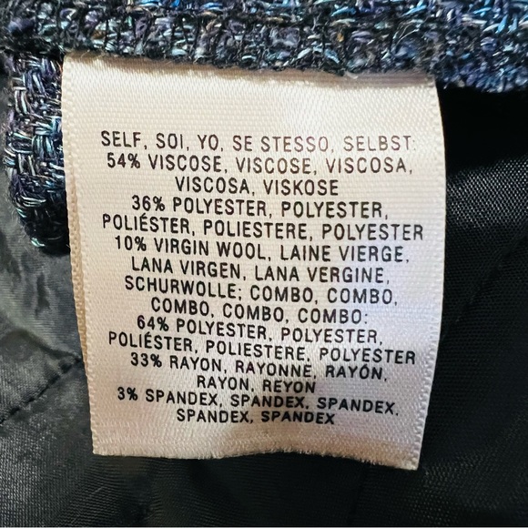 NWT Anthropologie Elevenses Shimmered Tweed Brighton Wide Leg Tailored Trousers - Picture 11 of 11